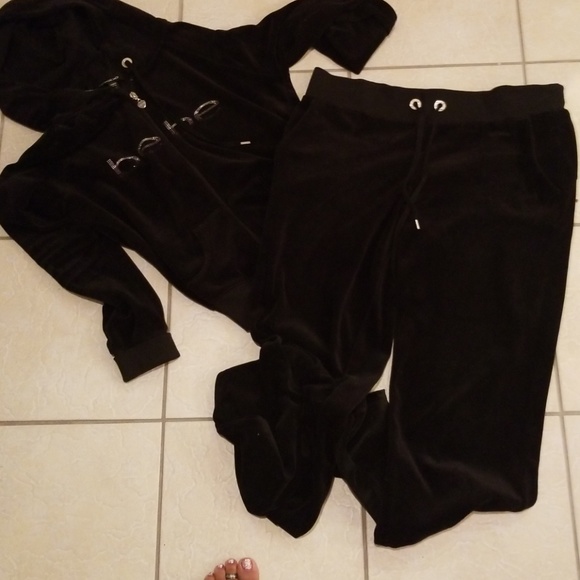 bebe Pants - Bebe sweatsuit w/rhinestones No Damage/Stain*Firm